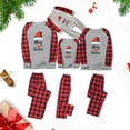 thumbnail image 1 of Odeerbi Christmas Pajamas for Family Holiday Plaid Long Sleeve Family Christmas Pajamas Matching Sets Mom Plaid Printed Loungewear Top Pants Set Two-Piece Sleepwear Xmas PJs Set Red, 1 of 5