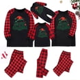 thumbnail image 1 of Odeerbi Christmas Pajamas for Family Holiday Plaid Long Sleeve Family Christmas Pajamas Matching Sets Dad Casual Plaid Print Tops Pants Set Two-Piece Sleepwear Xmas PJs Set Black, 1 of 6