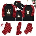 thumbnail image 1 of Odeerbi Christmas Pajamas for Family Holiday Plaid Long Sleeve Family Christmas Pajamas Matching Sets Mom Merry Christmas Print Parent-child Suit Two-Piece Sleepwear Xmas PJs Set Red, 1 of 8