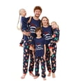 thumbnail image 1 of Odeerbi Christmas Pajamas for Family Holiday Short Sleeve Family Christmas Pajamas Matching Sets Dad Casual Print Top with Bottom Outfits Home Wear Sleepwear Family Matching PJs Set, 1 of 6