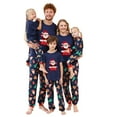 thumbnail image 1 of Odeerbi Christmas Pajamas for Family Holiday Short Sleeve Family Christmas Pajamas Matching Sets Toddler Casual Print Top with Bottom Outfits Home Wear Sleepwear Family Matching PJs Set Blue, 1 of 7