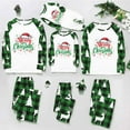 thumbnail image 1 of Odeerbi Christmas Pajamas for Family Plaid Holiday Long Sleeve Family Christmas Pajamas Matching Sets Infant Fashion Print Sleepwear Xmas Family Matching PJs Set Green, 1 of 5