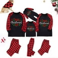 thumbnail image 1 of Odeerbi Christmas Pajamas for Family Plaid Holiday Long Sleeve Family Christmas Pajamas Matching Sets Toddler Cute Warm Plaid Printed Sleepwear Xmas Family Matching PJs Set Red, 1 of 4