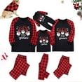 thumbnail image 1 of Odeerbi Christmas Pajamas for Family Plaid Holiday Long Sleeve Family Christmas Pajamas Matching Sets Mom Cute Warm Plaid Printed Sleepwear Xmas Family Matching PJs Set Red, 1 of 4