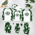 thumbnail image 1 of Odeerbi Christmas Pajamas for Family Plaid Holiday Long Sleeve Family Christmas Pajamas Matching Sets Mom Fashion Plaid Print Tops Pants Sleepwear Xmas Family Matching PJs Set Green, 1 of 4