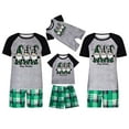thumbnail image 1 of Odeerbi Christmas Pajamas for Family Plaid Holiday Short Sleeve Family Christmas Pajamas Matching Sets Infant Fashion Plaid Print Tops Pants Sleepwear Xmas Family Matching PJs Set Green, 1 of 4