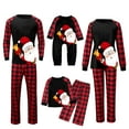 thumbnail image 1 of Odeerbi Christmas Pajamas For Family Matching Outfits Child Printed Blouse Tops+Pants Xmas Set, 1 of 9
