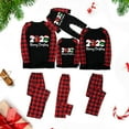 thumbnail image 1 of Odeerbi Christmas Pajamas For Family Matching Outfits Children Kids Print Blouse Tops And Pants Xmas Clothes, 1 of 8
