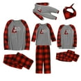 thumbnail image 1 of Odeerbi Christmas Pajamas For Family Matching Outfits Men Dad Printed Blouse Tops+Pants Xmas Set, 1 of 9