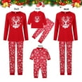 thumbnail image 1 of Odeerbi Christmas Pajamas For Family Matching Outfits New Cute And 2025 Fashionable Print European And American Suit, 1 of 8