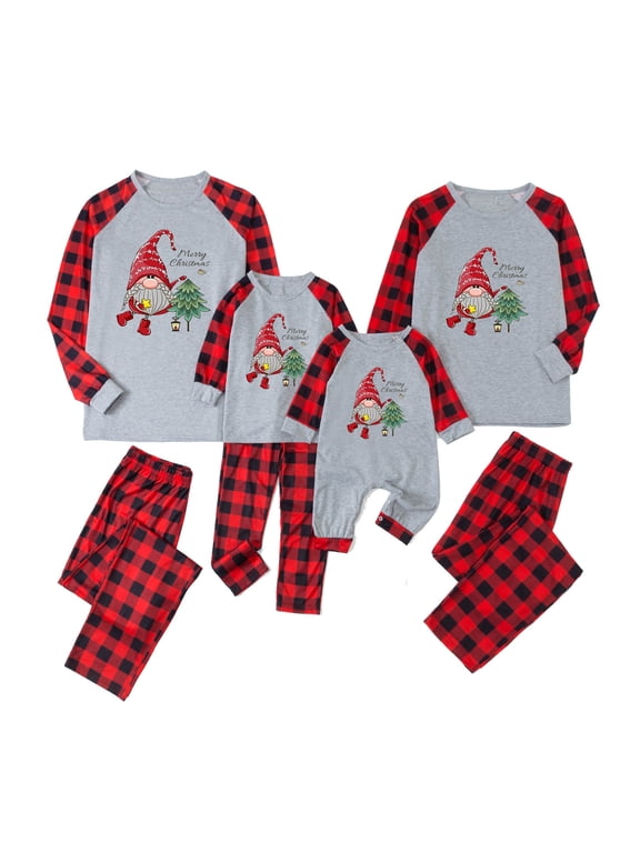 Christmas Pajamas For Family Matching Outfits Warm Set Printed Home Wear Two-piece Dad Set