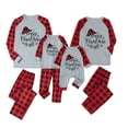 thumbnail image 1 of Odeerbi Christmas Pajamas For Family Matching Outfits Warm Set Printed Home Wear Two-piece Dad Set, 1 of 8