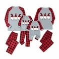 thumbnail image 1 of Odeerbi Christmas Pajamas For Family Matching Outfits Warm Set Printed Home Wear Two-piece Dad Set, 1 of 9