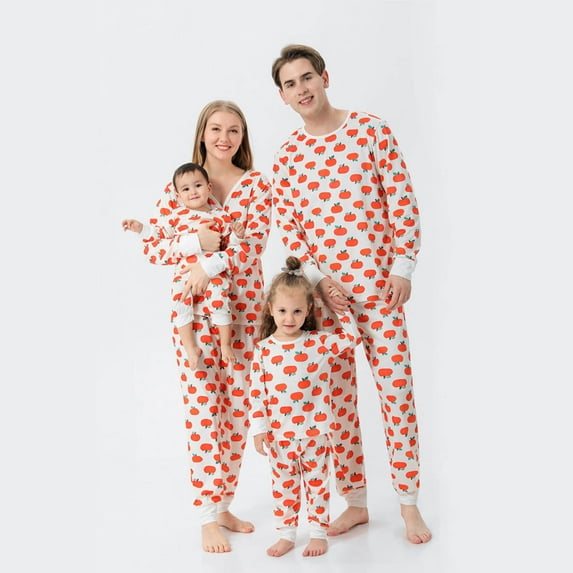 Odeerbi Christmas Pajamas For Family Matching Outfits Wear Spring And Autumn Cartoon Anime Festival