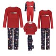 thumbnail image 1 of Odeerbi Christmas Pajamas For Family Men Parent-Child Outfit 2025 Long Sleeve Printed Housewear Suit Top+Pants Dad Red, 1 of 8