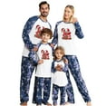 thumbnail image 1 of Odeerbi Christmas Pajamas For Family Men Parent-child Warm Set Printed Home Wear Two-piece Dad Set Blue, 1 of 9