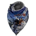 thumbnail image 1 of Odeerbi Christmas Scarf for Women Warm Triangle Shawls Christmas Printing 2024 Fashion Multi-Purpose Scarf Multicolor, 1 of 3