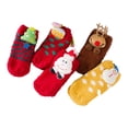 thumbnail image 1 of Odeerbi Christmas Socks For Family Kids Non-Slip Socks Home Floor Socks Coral Fleece Warm Parent-child Socks, 1 of 3