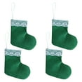 thumbnail image 1 of Odeerbi Christmas Stocking Christmas Small Sock Pendant Christmas Tree Pendant 4 Green, 1 of 5