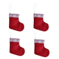 thumbnail image 1 of Odeerbi Christmas Stocking Christmas Small Sock Pendant Christmas Tree Pendant 4 Red, 1 of 6