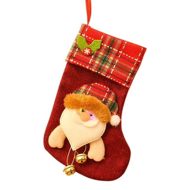 Odeerbi Christmas Stocking with LED Light Christmas Decorations