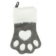 thumbnail image 1 of Odeerbi Christmas Stocking Christmas Socks Christmas Tree Decoration Supplies Christmas Red And Gray Long-haired Dog Paw Socks Christmas Socks Gift Bag Gray, 1 of 4