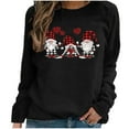 thumbnail image 1 of Odeerbi Christmas Sweatshirts for Women Crewneck Cropped Sweatshirts Fashion 2024 Casual Long Sleeve Printed Tops, 1 of 9