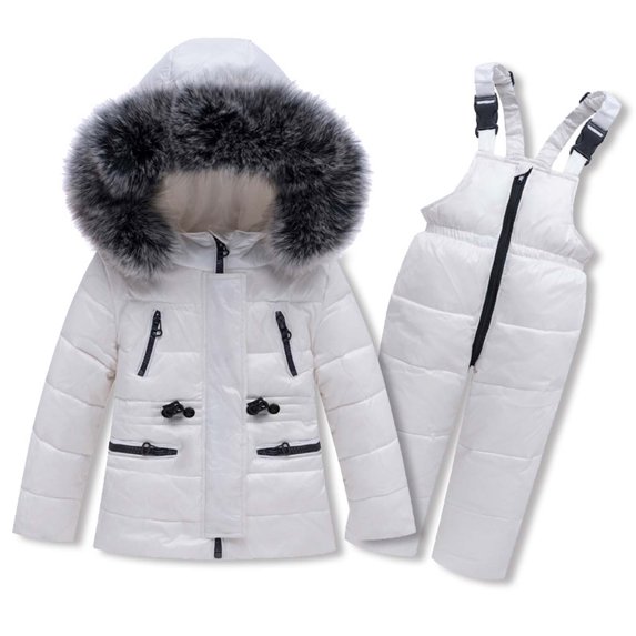 Odeerbi Clearance Child's Baby Boy's Girl's Down Warm Jacket Coat Jumpsuit Rompers Suit Winter Windproof Ski Suit