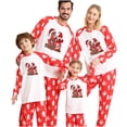 thumbnail image 1 of Odeerbi Clearance Christmas Pajamas For Family Boys Girls Trendyable Print Parent-child Suit Baby Red, 1 of 8