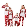 thumbnail image 1 of Odeerbi Clearance Christmas Pajamas For Family Matching Outfits Man Daddy Plaid Print Blouse Tops+Pants Clothes, 1 of 7