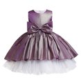 thumbnail image 1 of Odeerbi Clearance Girls Baby Long Skirt Solid Princess Bowknot Performance Dress Skirt Dress, 1 of 4