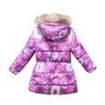 thumbnail image 1 of Odeerbi Clearance Toddler Baby Boys Girls Cartoon Print Jacket Hoodies Tops For Kids Winter Thick Warm Windproof Plush Collar Coat Outwear, 1 of 9