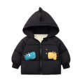 thumbnail image 1 of Odeerbi Clearance Toddler Baby Boys Girls Cute dinosaur Print Winter Hoodie Keep Warm Cotton Clothes Thick Coat, 1 of 6