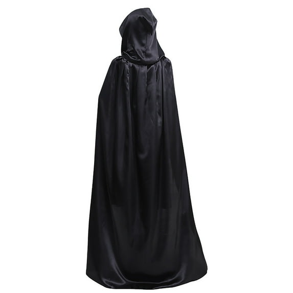 Odeerbi Cloak With Hood 2025 New Coat Robe Shawl Party Black