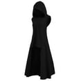 thumbnail image 1 of Odeerbi Cloak With Hood Women Loose Blouse Tops Sweater Large Size Coat Retro Dress Hooded Elasticity Black, 1 of 6