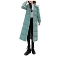 thumbnail image 1 of Odeerbi Coat for Women 2025 Winter Down Cotton Coats Lengthened And Thickened Coat Medium Length Trendy Jackets Green, 1 of 6