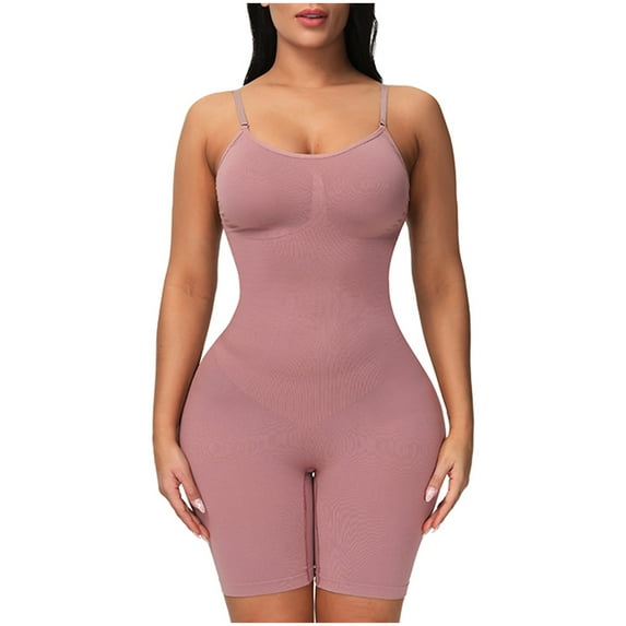 Odeerbi Corset Tops for Women 2025 Tummy Control Shapewear Seamless One-Piece Body Shaper Abdominal Lifter Hip Shaper Underwear Pink