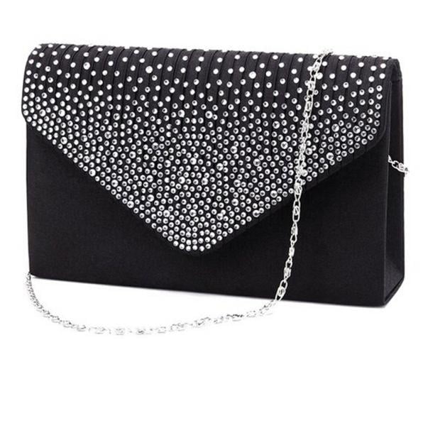 Odeerbi Crossbody Bags for Women Ladies Large Evening Satin Diamante ...