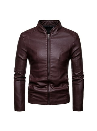Dtydtpe Clearance Sales, Leather Jacket Men European and American Men's  Personality Street Retro Plus Velvet Solid Color Motorcycle Washed Leather  Jacket Jacket Jackets for Men 