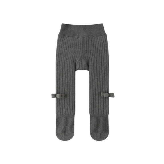 Odeerbi Fleece Lined Leggings for Toddler Girls Cotton Pantyhose Tights Socks Children's Thickening Keep Warm Solid Color Socks