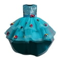 thumbnail image 1 of Odeerbi Girls Dress Baby Girls Clothes Children Dress 2024 Long Sleeve Princess Dress Long Dress Blue, 1 of 5