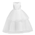 thumbnail image 1 of Odeerbi Girls Dress Baby Girls Clothes Children's Dress Sleeveless Princess Dress Flower Mesh Dress Skirt Tutu Dress White, 1 of 7