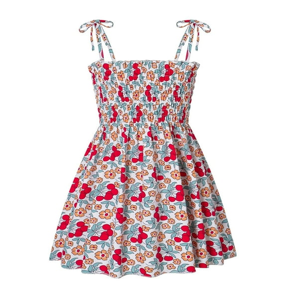 Odeerbi Girls Dresses Baby Girl Clothes Toddler Summer Daisy Slip Dress Floral Beach Dress Flower Suspender Dress Sling Dress