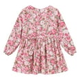 thumbnail image 1 of Odeerbi Girls Dresses Baby Girl Clothes Toddler 2025 Fashion Long-Sleeved Floral Printed Dress Suit, 1 of 9