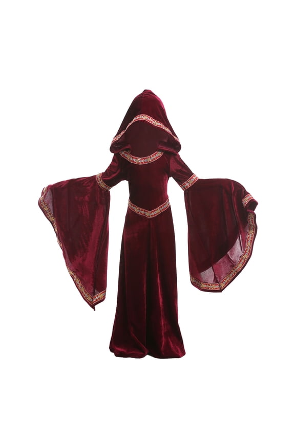 Girls Dresses Baby Girl Clothes Toddler Kids 2025 Fashion Party European Style Medieval Clothing Dress Cloak