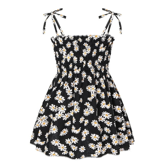 Odeerbi Girls Dresses Baby Girl Clothes Toddler Summer Daisy Slip Dress Floral Beach Dress Flower Suspender Dress Sling Dress