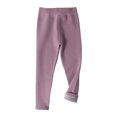 thumbnail image 1 of Odeerbi Girls Leggings Autumn Winter Baby Elastic Pants Printed Brushed Warm Casual Leggings Purple, 1 of 4