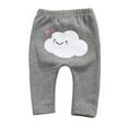 thumbnail image 1 of Odeerbi Girls Leggings Newborn Children Kids Baby Cartoon Clouds Keep Warm Trousers Pants Dark Gray, 1 of 4
