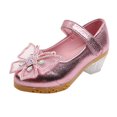 thumbnail image 1 of Odeerbi Girls Sandals Infant Kids Baby Girls Pearl Crystal Bling Bowknot Single Princess Shoes Sandals, 1 of 9