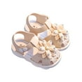 thumbnail image 1 of Odeerbi Girls Sandals Toddler Baby Girls Bow Open Toe Sandals Soft Sole Princess Shoes Sandals, 1 of 7